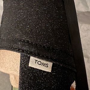 Brand new Toms midnight sparkle and glitter shoes